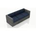 Wade Logan® Suffern 89.75" Wide Patio Sofa w/ Sunbrella Cushions All - Weather Wicker/Metal in Gray | 32.25 H x 89.75 W x 34.75 D in | Wayfair