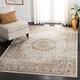 SAFAVIEH Traditionell Teppich für Wohnzimmer, Esszimmer, Schlafzimmer - Atlas Collection, Kurzer Flor, Elfenbein und Beige, 122 X 183 cm