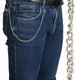 38cm/15 pouces Long métal portefeuille ceinture chaîne Rock Punk pantalon pantalon Hipster Jean