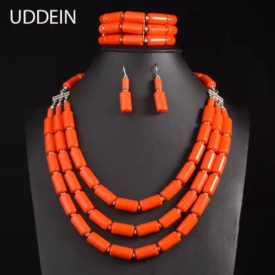 UDDEIN-Ensembles de bijoux indiens de mariage nigwin collier de perles de bavoir ensembles de