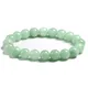 Bracelet de perles rondes pour femme bijoux en pierre précieuse brin fait main vert birman