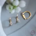 Boucles d'oreilles en forme de U en argent Sterling 925 bijoux en plaqué or 14k pour femmes Punk