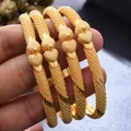 Bracelets en or de mariage de coeur de Dubaï pour des femmes et des filles bracelet éthiopien de