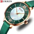 Reen uartz – montre-bracelet de luxe avec serrure arrondie résistante aux rayons du cuir 2021