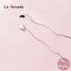 La Monada – boucles d'oreilles pendantes papillon pour femmes bijoux coréens minimalistes en argent
