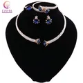 CYNTHIA-Ensemble de bijoux en or africain pour patients de mariage NigWin collier de Dubaï