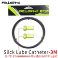 RISK – revêtement de lubrifiant lisse pour frein de vélo 3m + 2 fiches anti-poussière câble de