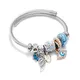 Bracelet en fil d'acier inoxydable pour femme breloques manchette bracelets brassard ethnique