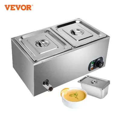 VEVOR – casserole électrique en acier inoxydable 2 3 4 6 chauffage des aliments Table à