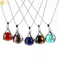 CSAlbaneNatural Round Ball Gem Stone Beads for Women and Men Silver Document Hands Palm Presidency