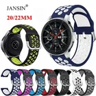 Bracelet en Silicone pour montre Galaxy 3 4 5 6 7 Active2 GT4, 20mm 22mm, pour Amazfit bip 5 3 Samsung Watch 4/6, Bracelet classique