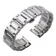 Solide En Acier Inoxydable 316L Bracelets Argent 18mm 20mm 21mm 22mm 23mm 24mm Métal Montre bande