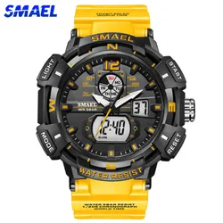 SMAEL – montre de marque de luxe pour hommes sport de plein air montres étanches double affichage