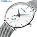 CRRJU – montre de Sport étanche pour homme accessoire de marque de luxe cadran Ultra fin à