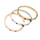 ChimBrand-Bracelets en acier inoxydable pour femmes design de manchette ouverte bracelets en