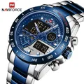 NAVIFORCE – montre-bracelet de marque de luxe pour hommes montres de Sport numériques militaires