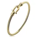 Bracelet en fil torsadé en acier inoxydable pour femme bracelets d'amour cadeaux de fête vente en
