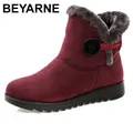 BEYARNE-Bottines de neige en fourrure chaude pour femme chaussures à la mode irritation hiver