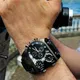 Oulm-montres à Quartz pour hommes montre-bracelet de sport zones horaires multiples horloge