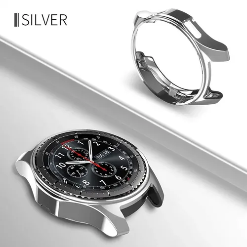 Coque pour Samsung Galaxy Watch 46mm 42mm 4 40mm 44mm 4 classic Gear S3 frontier placage TPU housse de protection pare-chocs tout autour