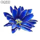 CAIZI – broche fleur strass pour femmes nouvelle broche chrysanthème cristal bleu bijoux de