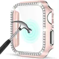 Verre et couvercle pour Apple Watch Case 44mm 40mm 42mm 38mm Protecteur d'écran antichoc Série