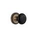 Nostalgic Warehouse Black Porcelain Solid Brass Dummy Door Knob Set