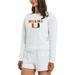 Women's Concepts Sport Cream Miami Hurricanes Crossfield Long Sleeve Top & Shorts Set