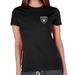 Women's Concepts Sport Black Las Vegas Raiders Marathon Knit Lounge T-Shirt