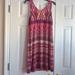 Athleta Dresses | Athleta Magenta Aztec Design Dress | Color: Tan | Size: S