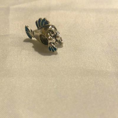 Disney Jewelry | Finding Nemo Flounder Charm | Color: Silver | Size: Os