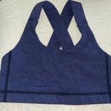 Lululemon Athletica Intimates & Sleepwear | Great Support Lulu Sports Bra Size 8 | Color: Black/Blue | Size: M