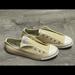 Converse Shoes | Converse All Star Low Laceless Sneakers | Color: Tan/White | Size: 9