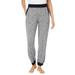 Plus Size Women's Lounge Jogger Pant by Dreams & Co. in Heather Charcoal Marled (Size 18/20) Pajama Bottoms