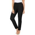 Plus Size Women's Essential Flat Front Pant by Catherines in Black (Size 1X)