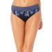 Plus Size Women's Hipster Swim Brief by Swimsuits For All in Purple Blue Patchwork (Size 6)