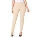 Plus Size Women's Essential Flat Front Pant by Catherines in Sycamore Tan (Size 4X)