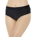 Plus Size Women's Foldover Swim Brief by Swimsuits For All in Black (Size 4)