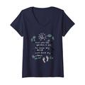 Damen And Into The Garden I Go To Lose My Mind And Find My Soul T-Shirt mit V-Ausschnitt