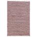 Brown Complex Chenille Flat Weave Cotton Rug