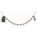 Transpac Wood Multicolor Christmas Merry Bright Beads Garland