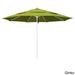 California Umbrella 11' Rd Aluminum Frame, Fiberglass Rib Market Umbrella, Push Open, White Finish, Pacifica Fabric