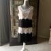 Jessica Simpson Dresses | Jessica Simpson Lace Chiffon Dress | Color: Black/Cream | Size: 10