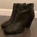 Jessica Simpson Shoes | Black Leather Ankle Booties With 3.5 Heel | Color: Black | Size: 8.5