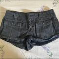 Free People Shorts | Black Cargo Jean Shorts. Worn Once. Free People 25 | Color: Black | Size: 25