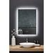 Ancerre Designs Frysta LED Frameless Lighted Bathroom/Vanity Mirror, Glass | 40 H x 24 W x 1.57 D in | Wayfair LEDM-FRYSTA-24