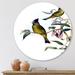 East Urban Home Vinage Countryside Animals IX - Farmhouse Metal Circle Wall Art Metal in Yellow | 23 H x 23 W x 1 D in | Wayfair