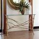 Global Views Twig Console-Gold Leaf Glass in Gray | 32.5 H x 48 W x 12 D in | Wayfair 7.80566