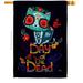 Breeze Decor Skull Cat 2-Sided Polyester 40" x 28" House Flag in Black | 40 H x 28 W in | Wayfair BD-HO-H-112110-IP-BO-D-US21-BD