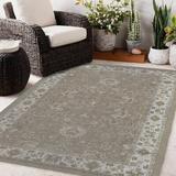 White 108 x 0.08 in Area Rug - Canora Grey Herr Oriental Brown/Ivory Indoor/Outdoor Area Rug Polyester | 108 W x 0.08 D in | Wayfair